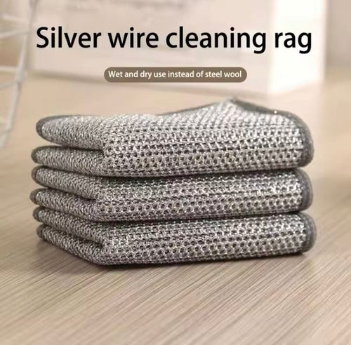 Kitchen Steel Wire Cleaning Cloth(Pack of 10)