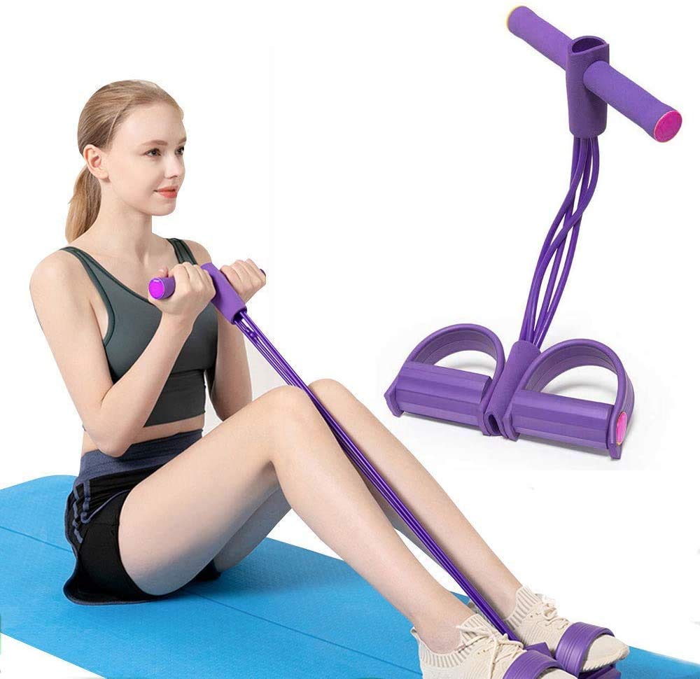💪 4-Tube Abdominal Exerciser | Resistance Fitness Tool