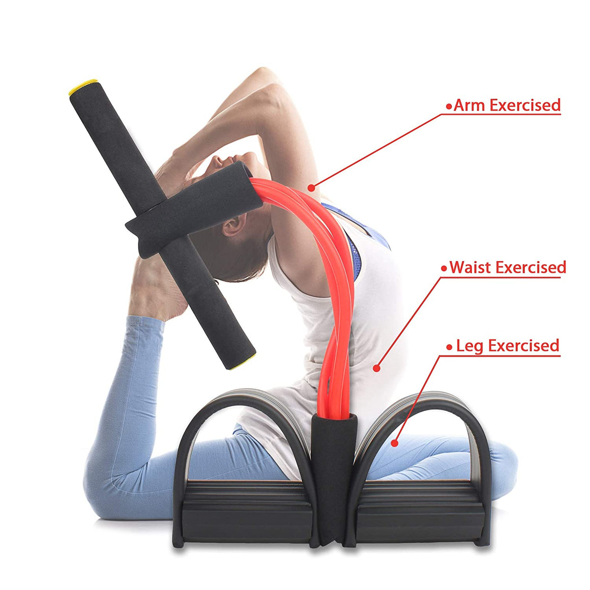 💪 4-Tube Abdominal Exerciser | Resistance Fitness Tool