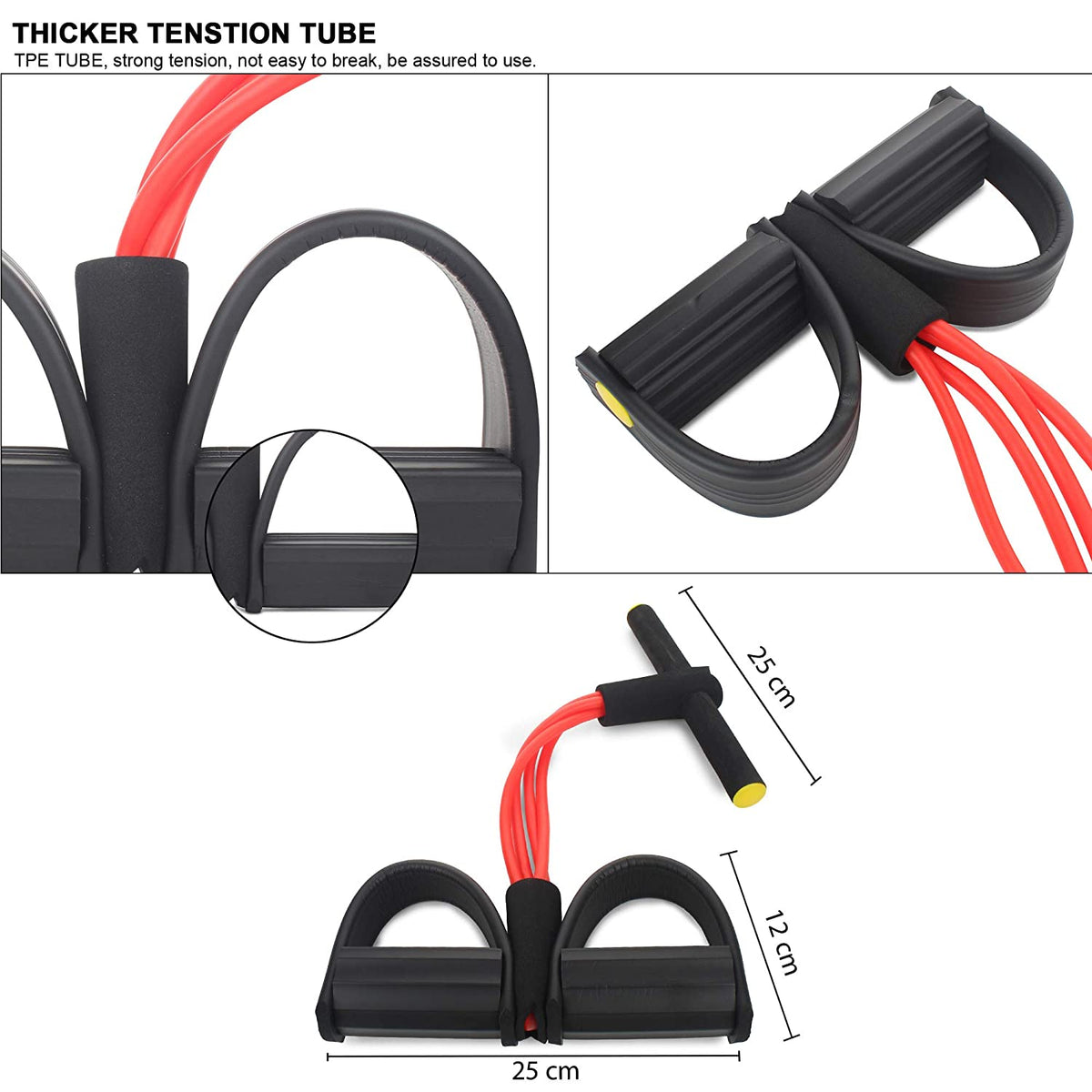 💪 4-Tube Abdominal Exerciser | Resistance Fitness Tool