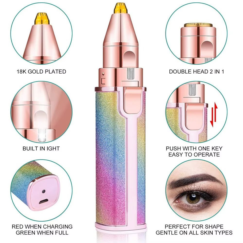2 in 1 eye brow trimer