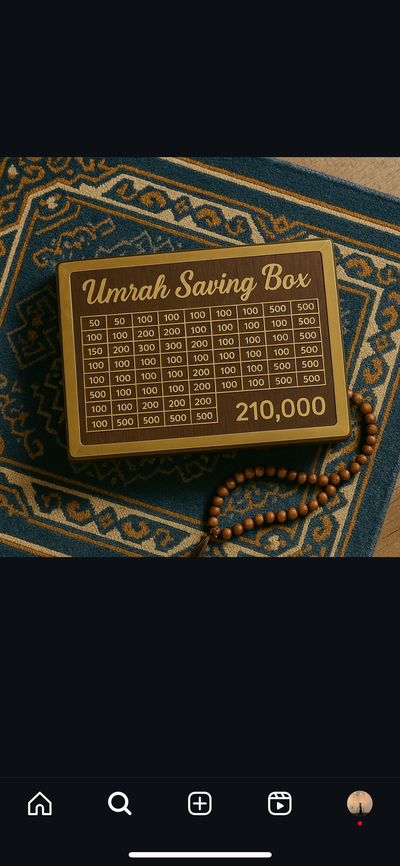 Umrah Saving Box