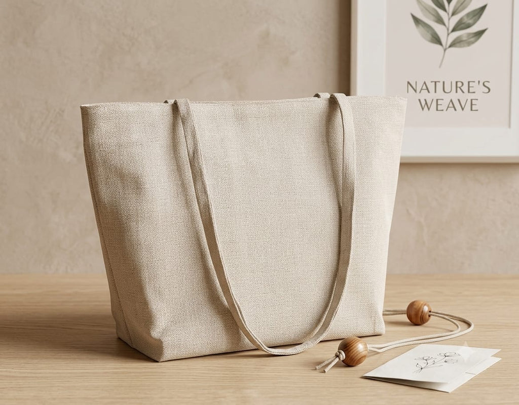 Beige Tote Bag for Women | Most Demanding Article | Allow to Open Parcel 📦