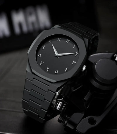 Arabic Aura Watch in White Dial
